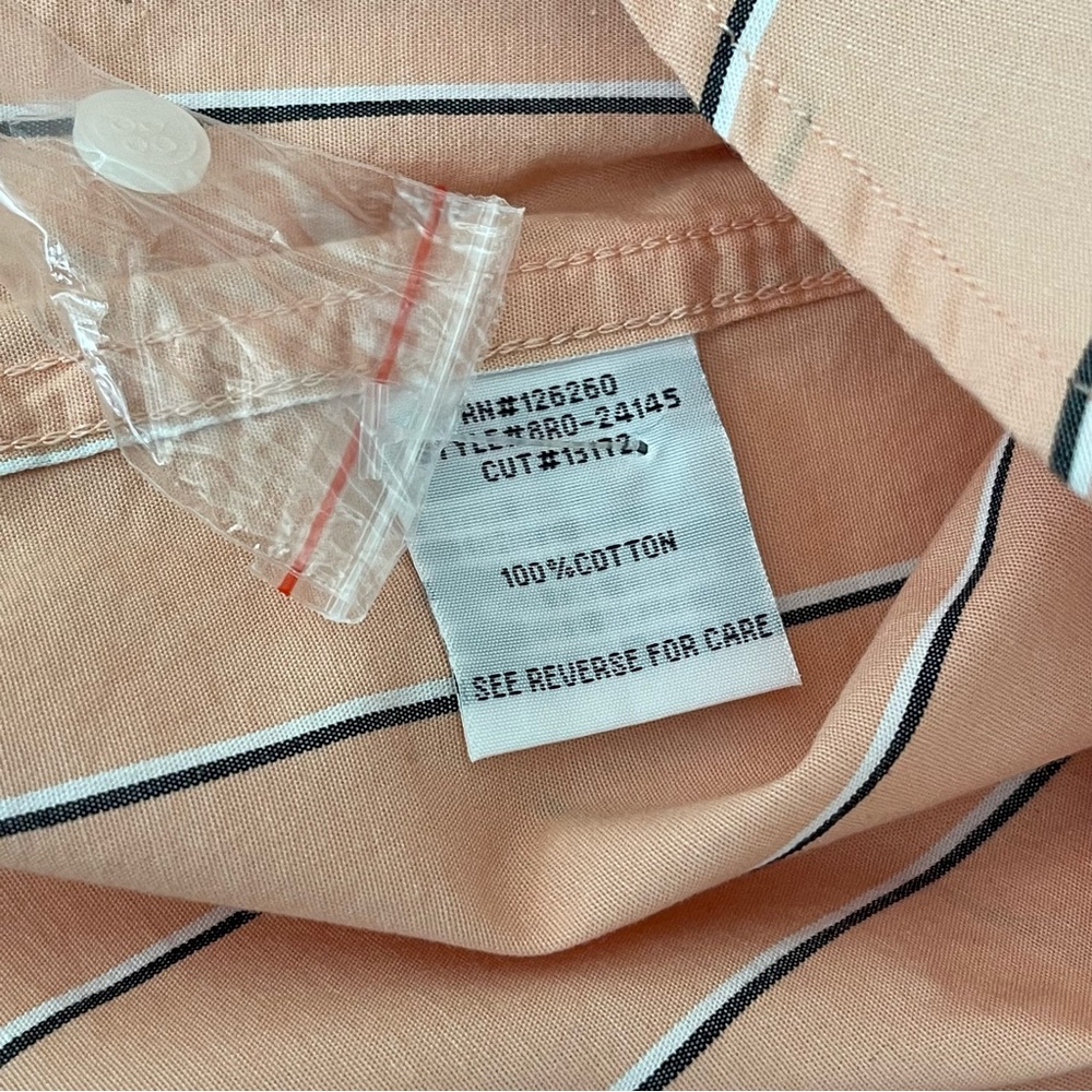 VELVET & HEART RANDALL Button up STRIPE Peach SHIRT - Picture 10 of 14